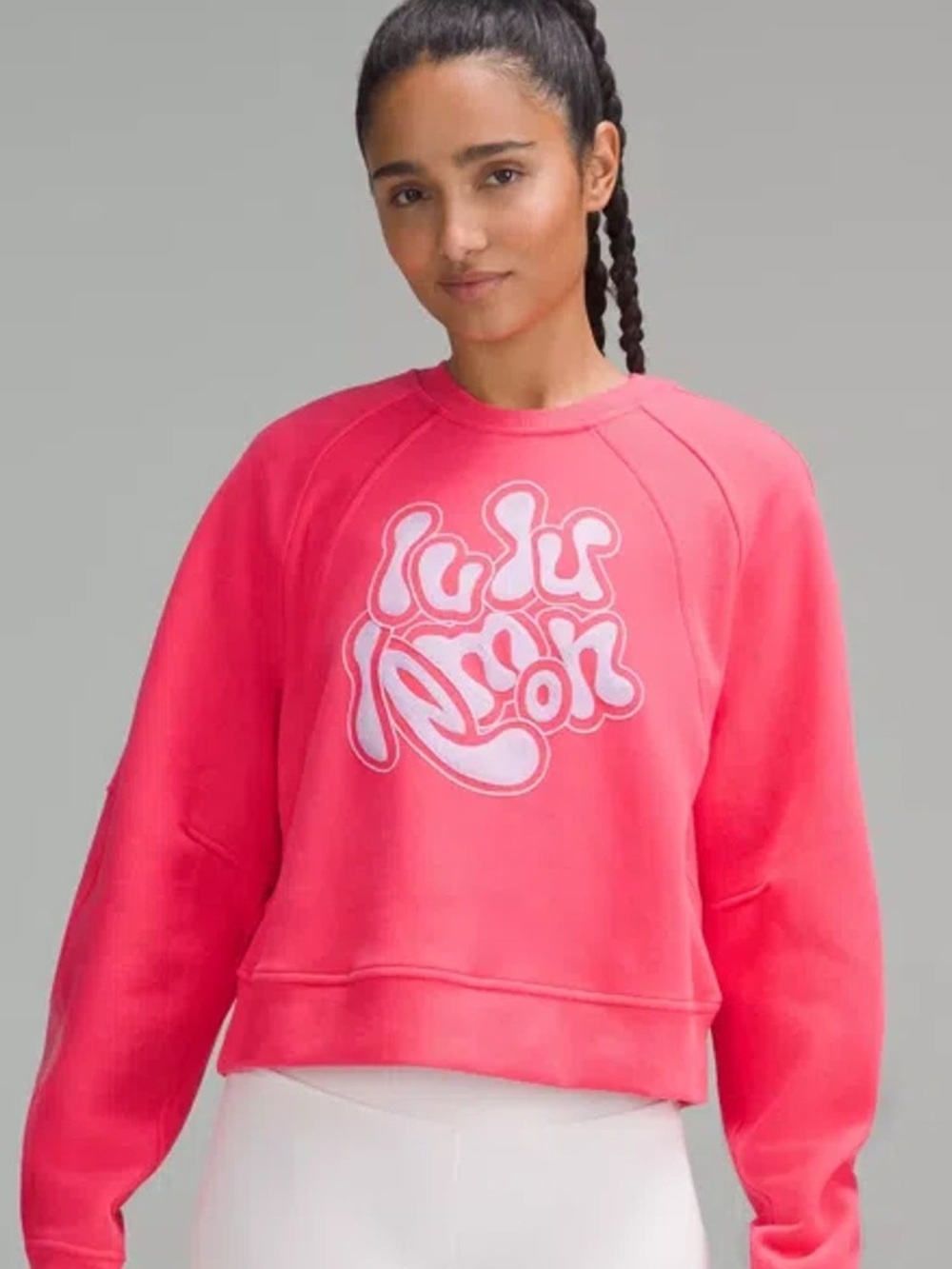 Lululemon Scuba Oversized Pullover Embroidered - Glaze Pink